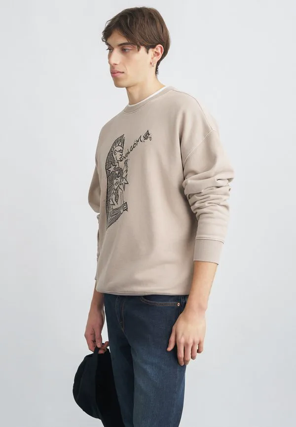 

Толстовка issam auptel crew Volcom, Bark Brown, Коричневый, Толстовка issam auptel crew Volcom, Bark Brown