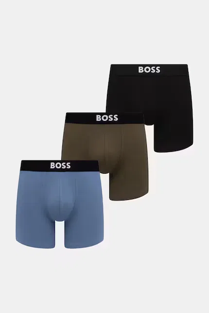 Боксеры из эластичного хлопка BoxerBr 3P ONE 3 шт BOSS, зеленый