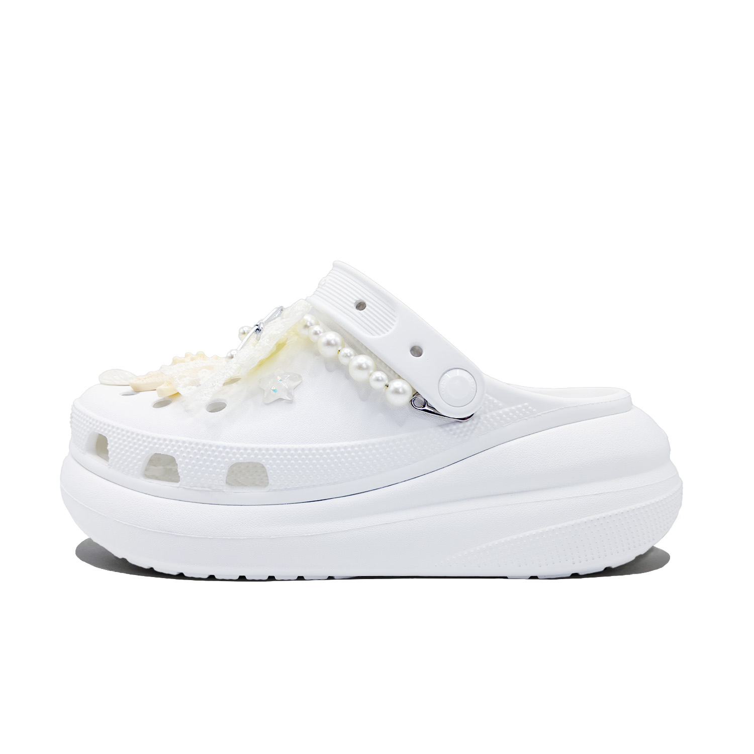 

Crocs Кроссовки Crush Clog Party Unisex белые, цвет White