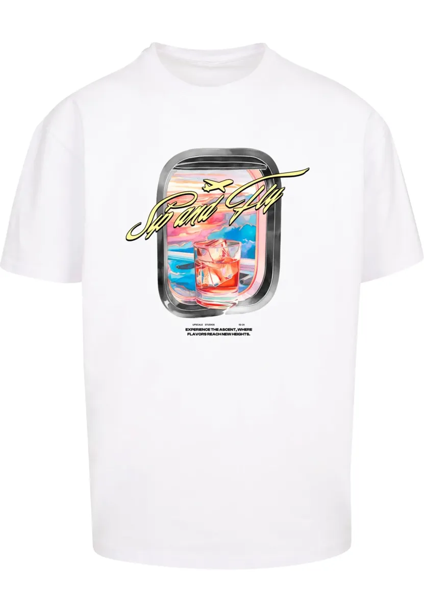 

Футболка Upscale by Mister Tee "Upscale by Mister Tee Sip&Fly Heavy Oversize Tee ", белый