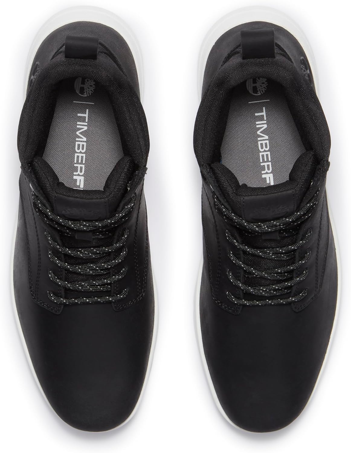 Кроссовки Timberland Mens Parker Street Mid на шнуровке, Black Full Grain — фото 3