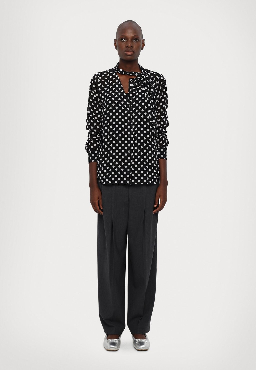 

Блузка на пуговицах PARISIAN DOT BLOUSE MICHAEL Michael Kors, черный