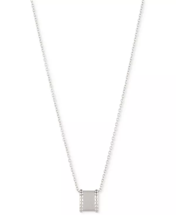 

Ожерелье с подвеской-кольцом из стерлингового серебра, 16 дюймов + удлинитель 3 дюйма Lauren Ralph Lauren, rhodium