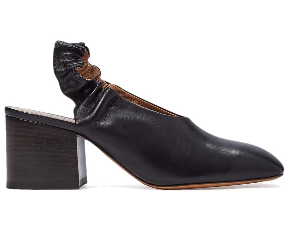 

Туфли MARNI Elastic Slingback Easy Square Toe, черный