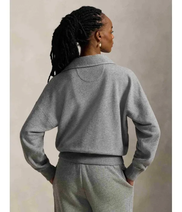 Толстовка relaxed fit Polo Ralph Lauren, серый — фото 3