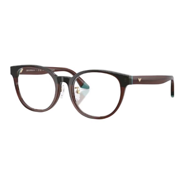 

EMPORIO ARMANI Очки круглые для зрения унисекс Brown Green