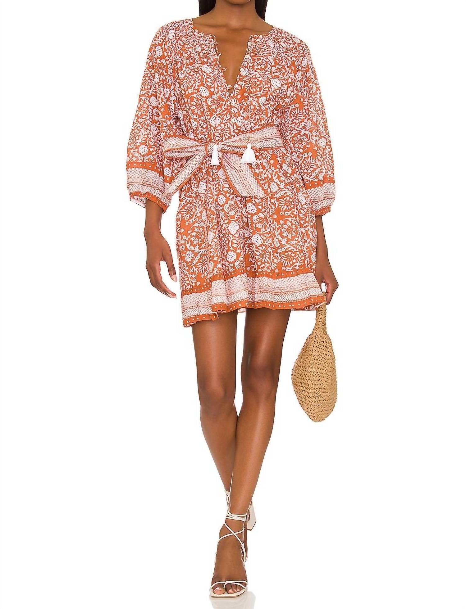 

Мини-платье Gwen с принтом Anila Block Cleobella, цвет anila block print
