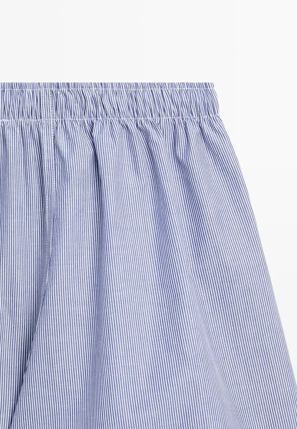 Полосатые боксеры, боксерские шорты Massimo Dutti, Dark Blue — фото 3