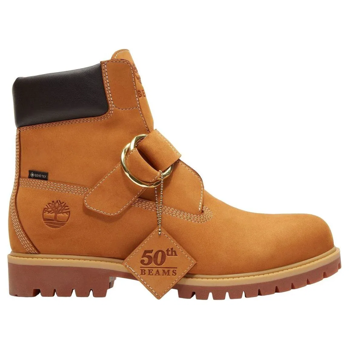 Ботинки Timberland x BEAMS Buckle Boot с мембраной GORE-TEX, цвет «Пшеничный нубук коричневый» TB0A5NGSEYJ — фото 2