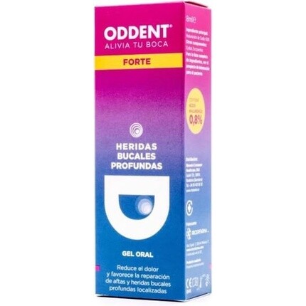

Oddent Forte Oral Gel Deep Mouth Wounds 8 мл