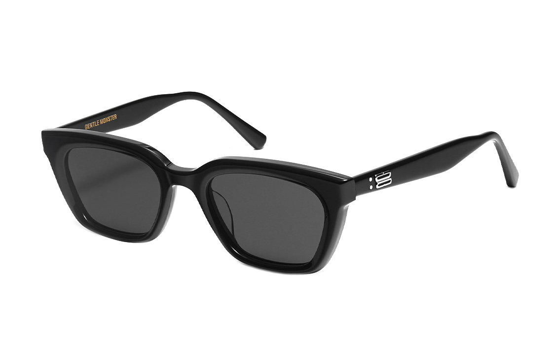 

GENTLE MONSTER Однодетальные прямоугольные солнцезащитные очки, Black