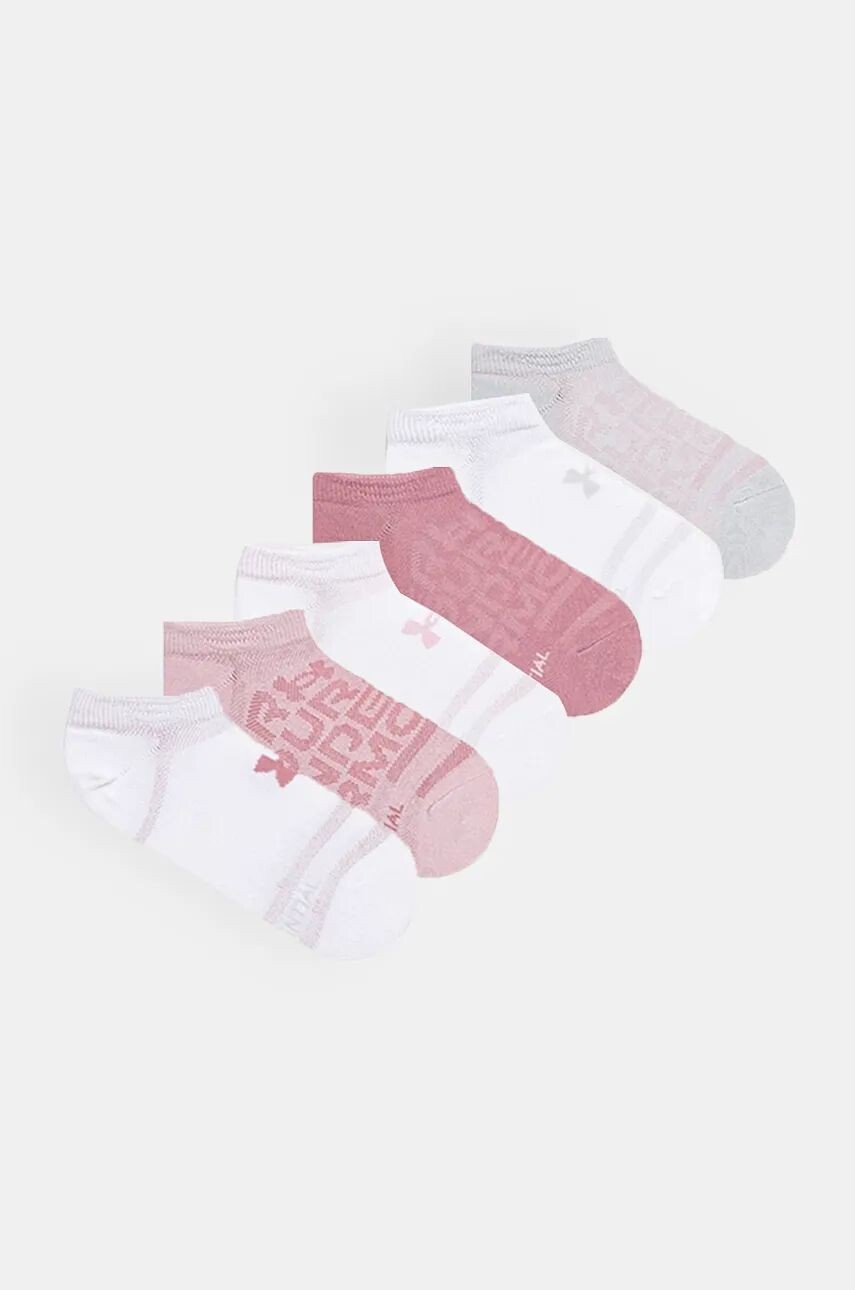 

Носки Under Armour Essential No Show, 6 шт, розовый