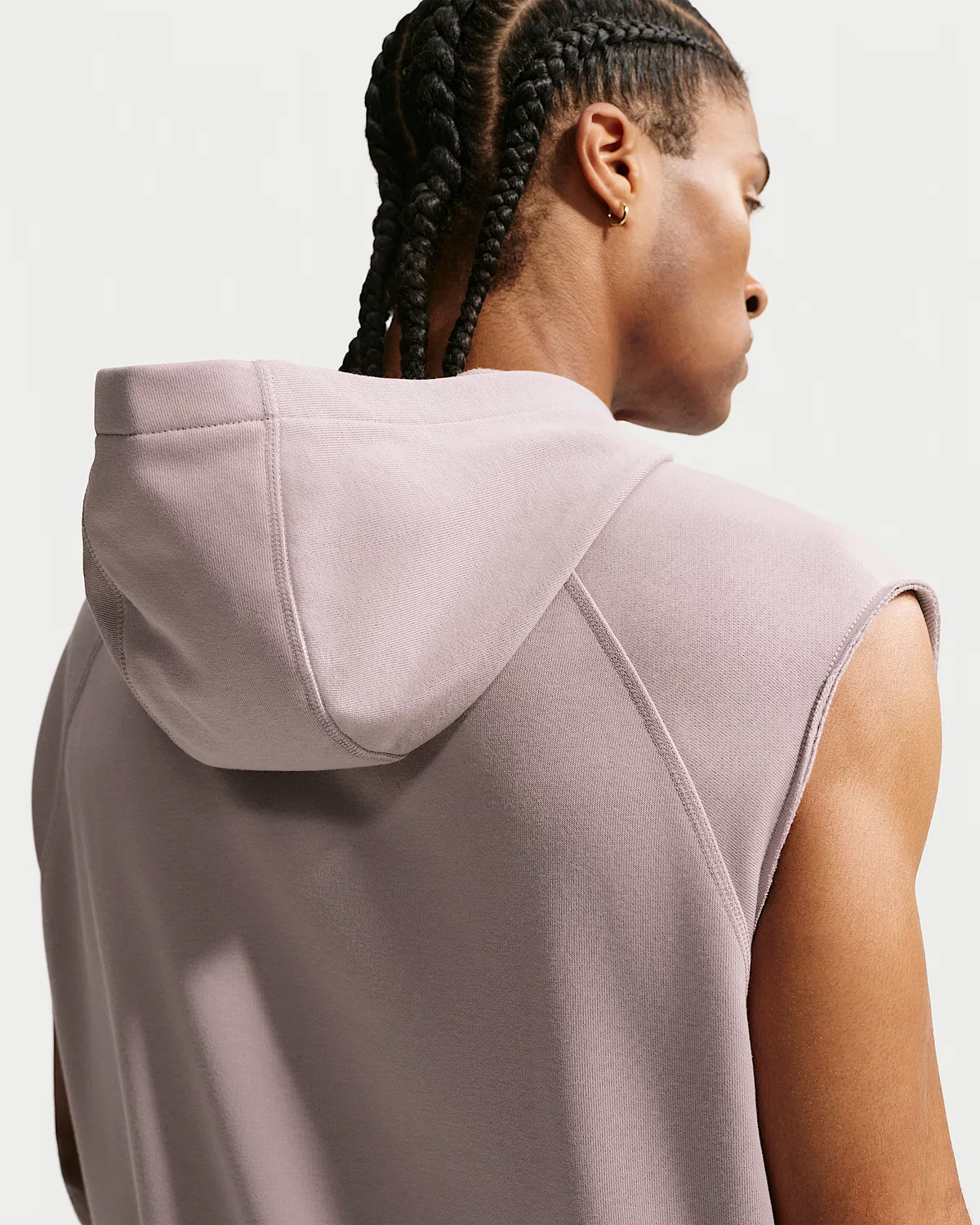 Мужская тренировочная безрукавка Dri-FIT Fleece Nike N.A.C., Light Violet Ore/Light Violet Ore — фото 2