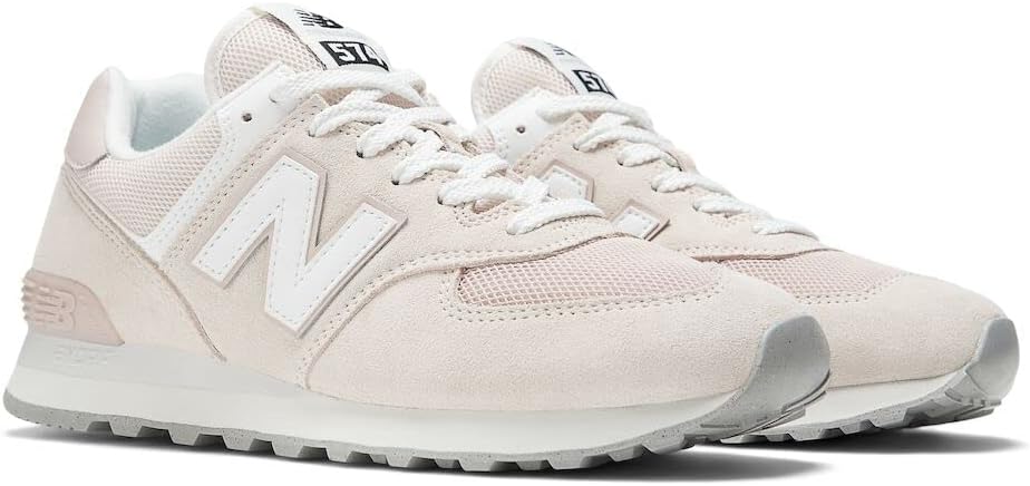 New Balance Мужские кроссовки 574 Vulc, Pink/White — фото 4