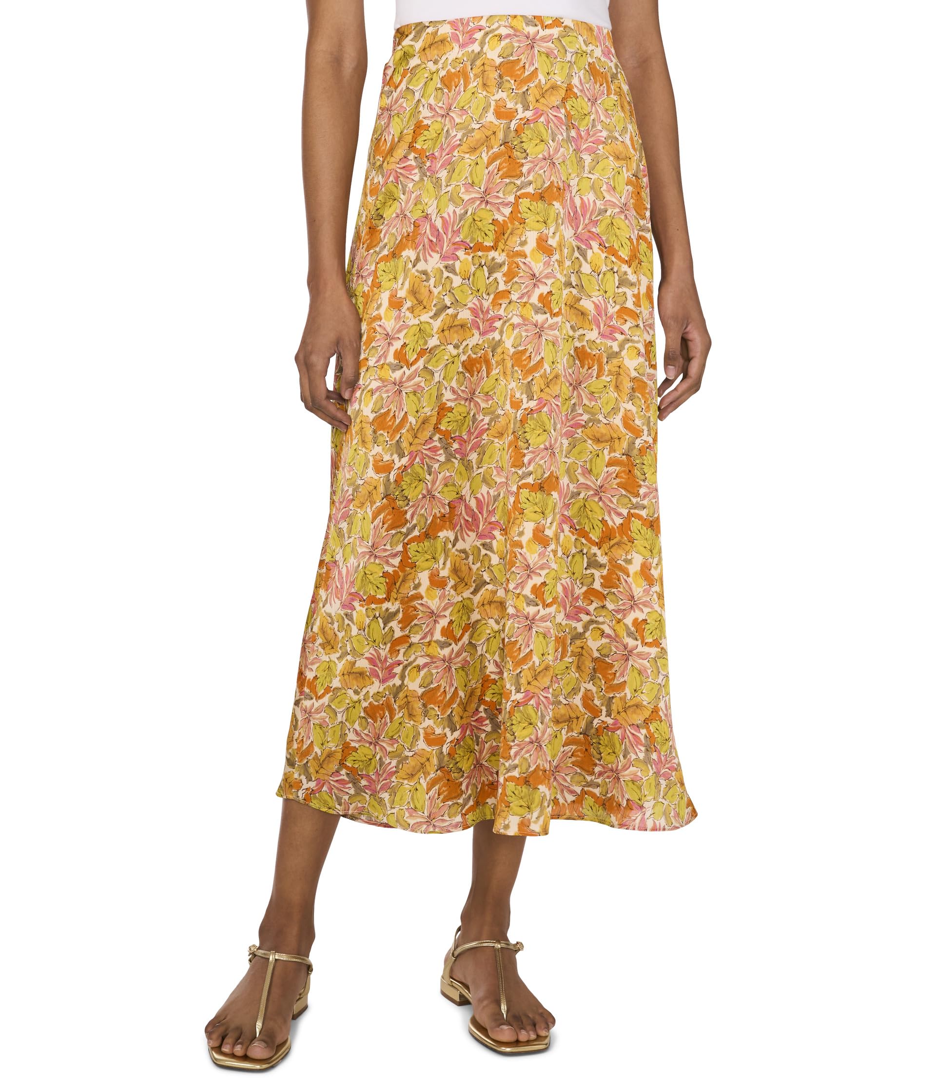 

Юбка Vince Camuto Bias Pull On Midi Skirt, цвет Crushed Orange