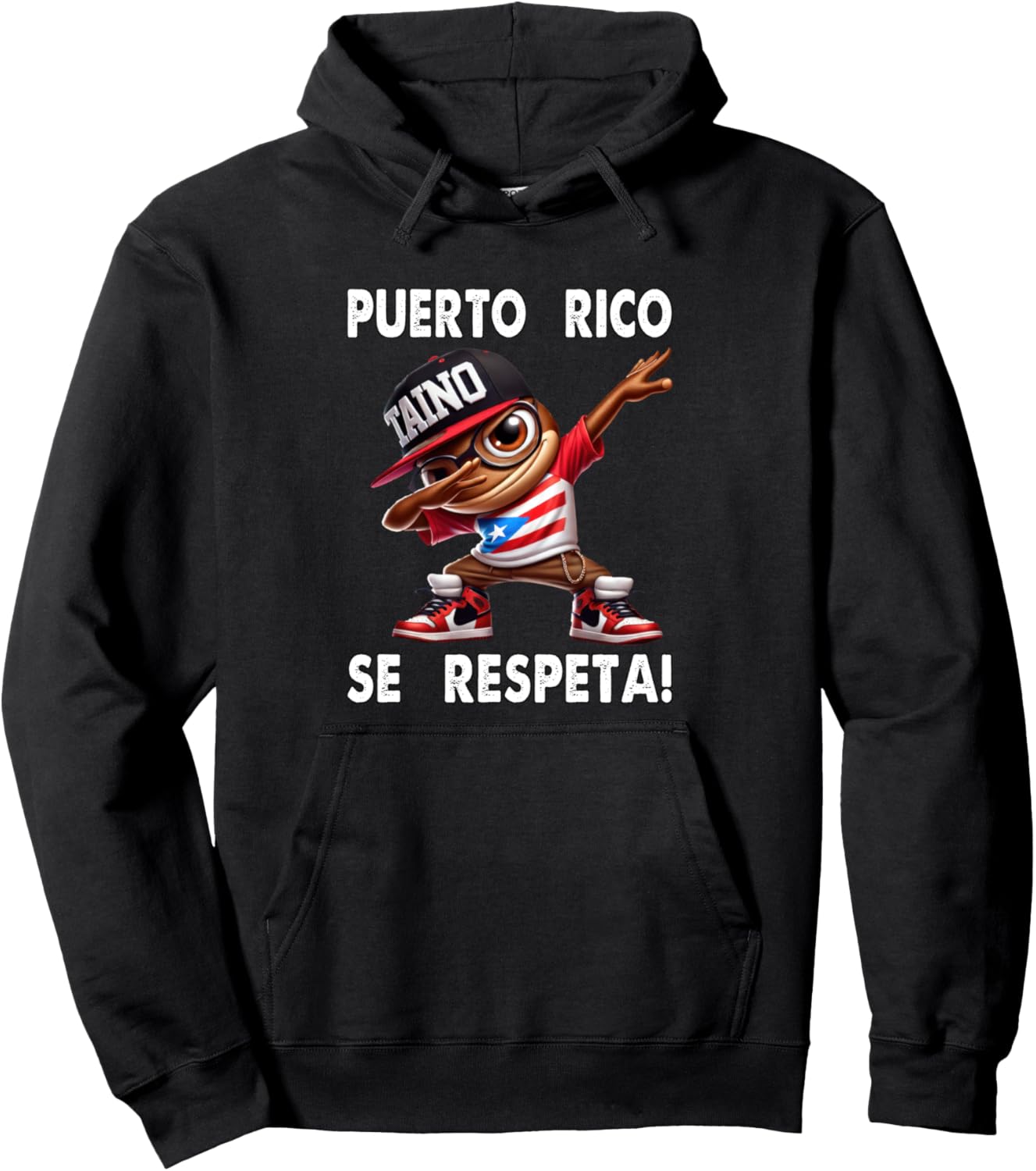 

Пуэрто-Рико Se Respeta! Толстовка с флагом Coqui Taino Dub Boricua PR Puerto Rico Se Respeta Collection, More Here, черный