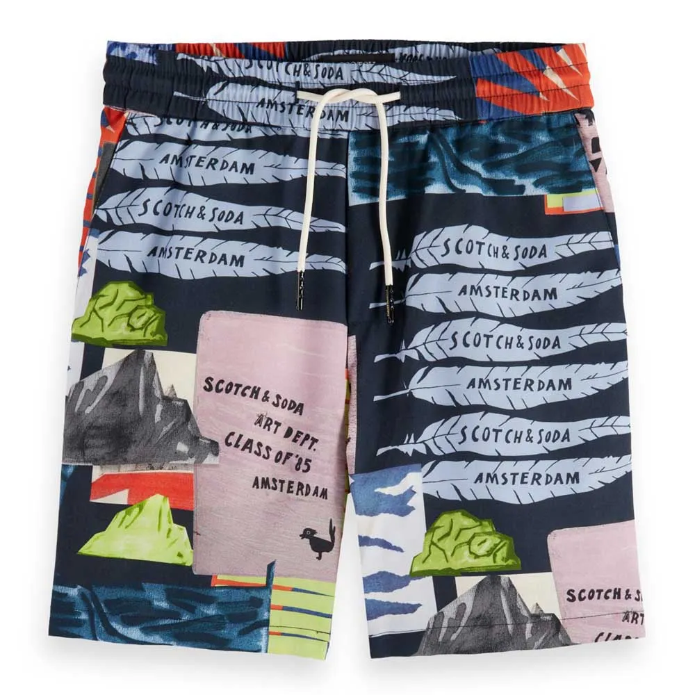 

Шорты Scotch & Soda All-Over Printed, синий