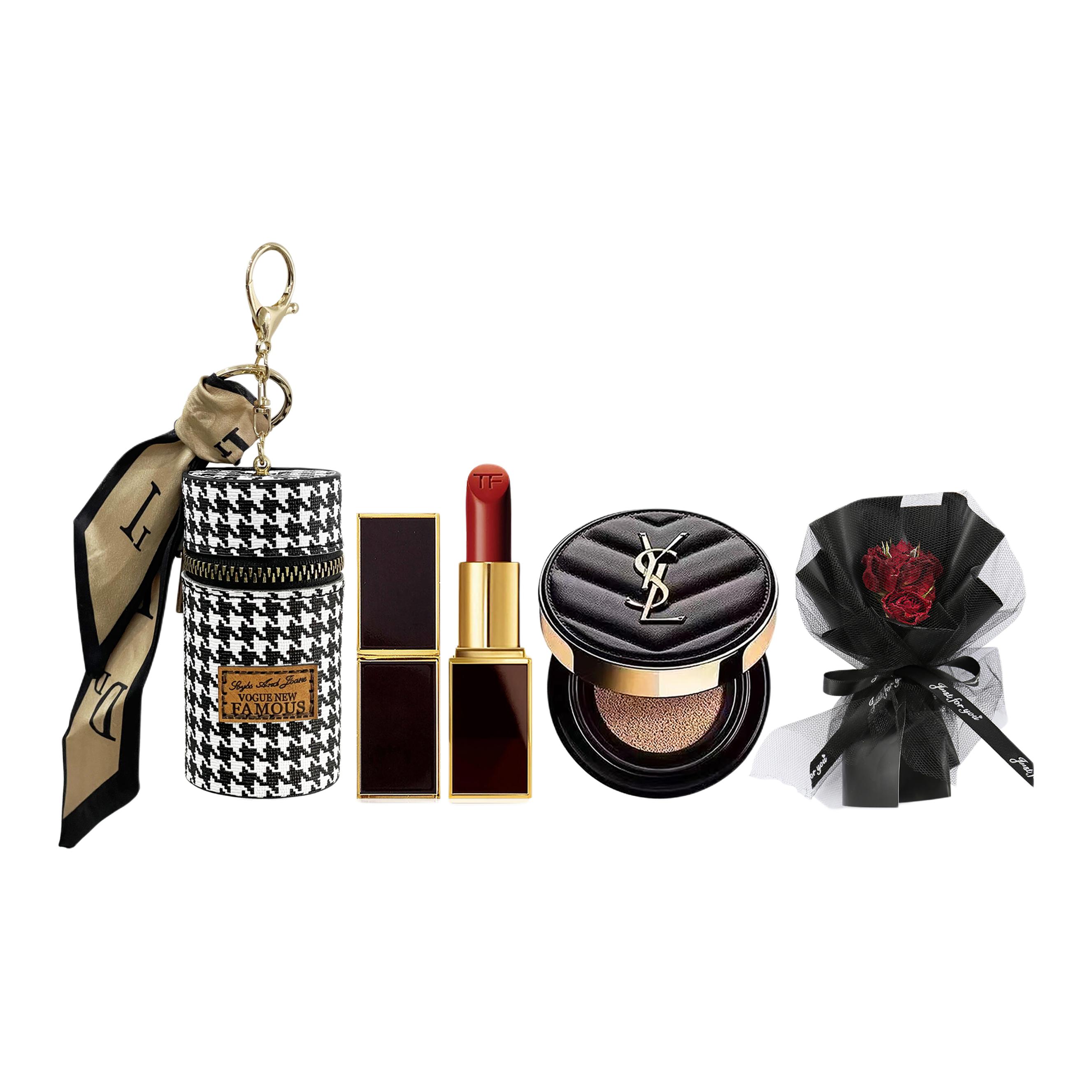 

Новая помада в клетку houndstooth подарочная коробка матовое стойкое покрытие 1966/B20/NM выбранный набор SAINT LAURENT