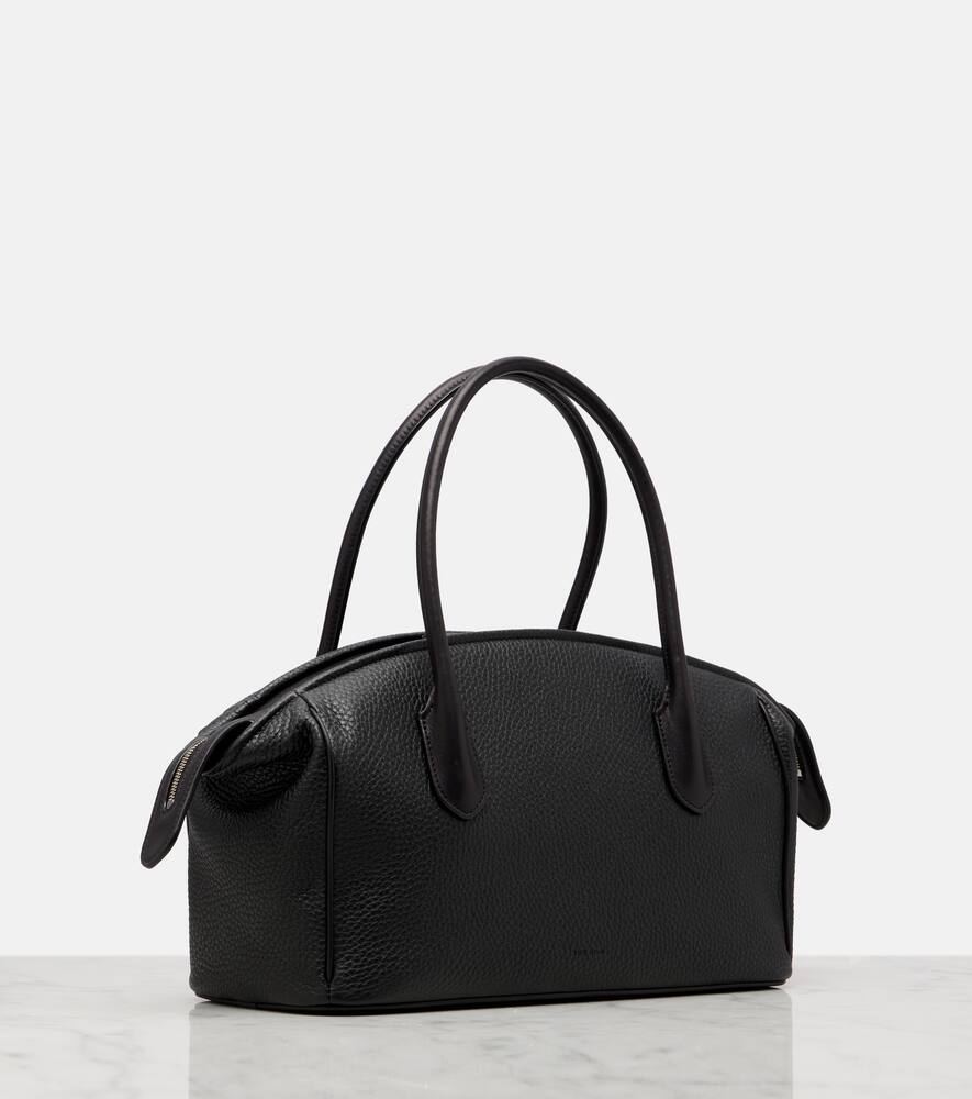 Кожаная дорожная сумка Duffel The Row, Black/Black Ans — фото 4