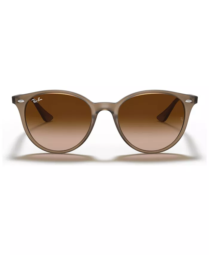 

Унисекс солнцезащитные очки с низкой переносицей, RB4305F 53 Ray-Ban, коричневый/бежевый