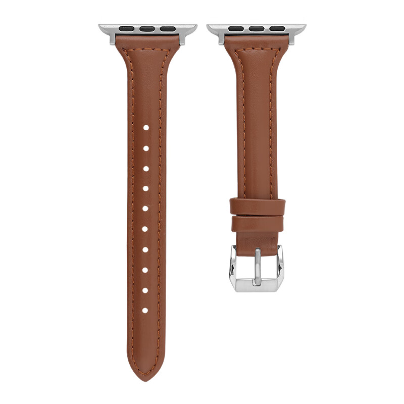 

IBOANN Часы Strap Apple Compatibility Genuine Leather Material 257mm, Brown