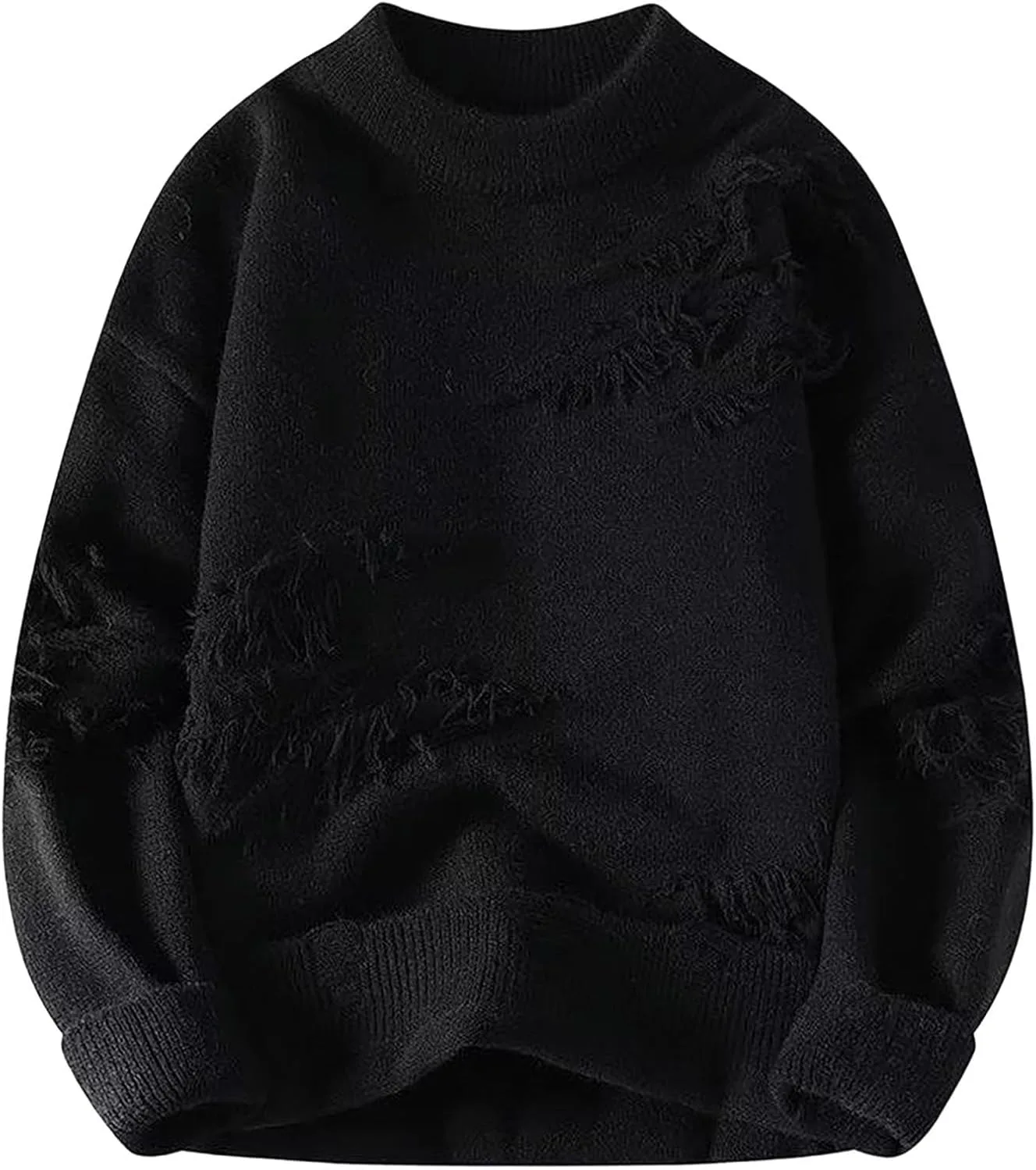 

Мужской свитер с воротником-гольф и длинными рукавами AQAYL