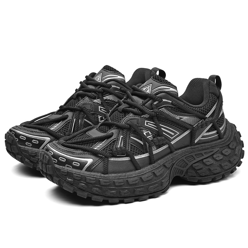 Masongarments Низкие массивные кроссовки унисекс Jet Black дышащие, цвет Jet Black (Breathable) — фото 3