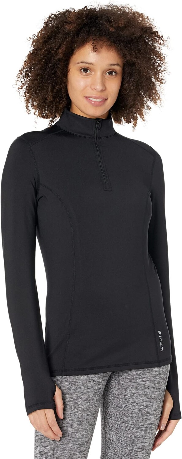 

Micro-Elite Chamois Solid Zip-T Hot Chillys, черный
