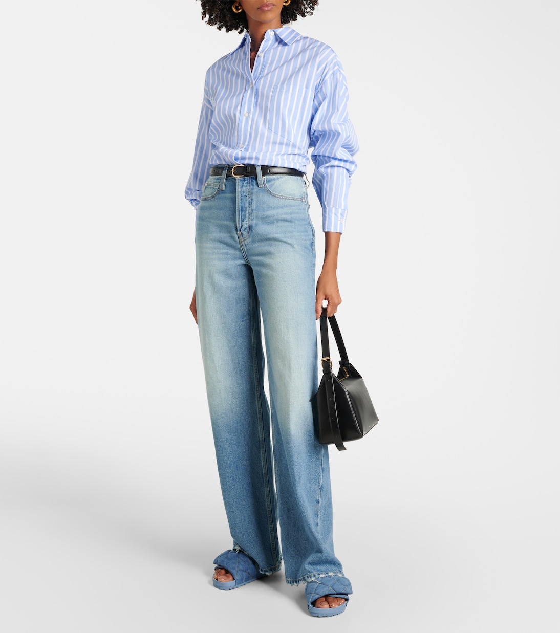 Стеганые джинсовые шлепанцы Sylt Birkenstock 1774, Faded Denim — фото 3