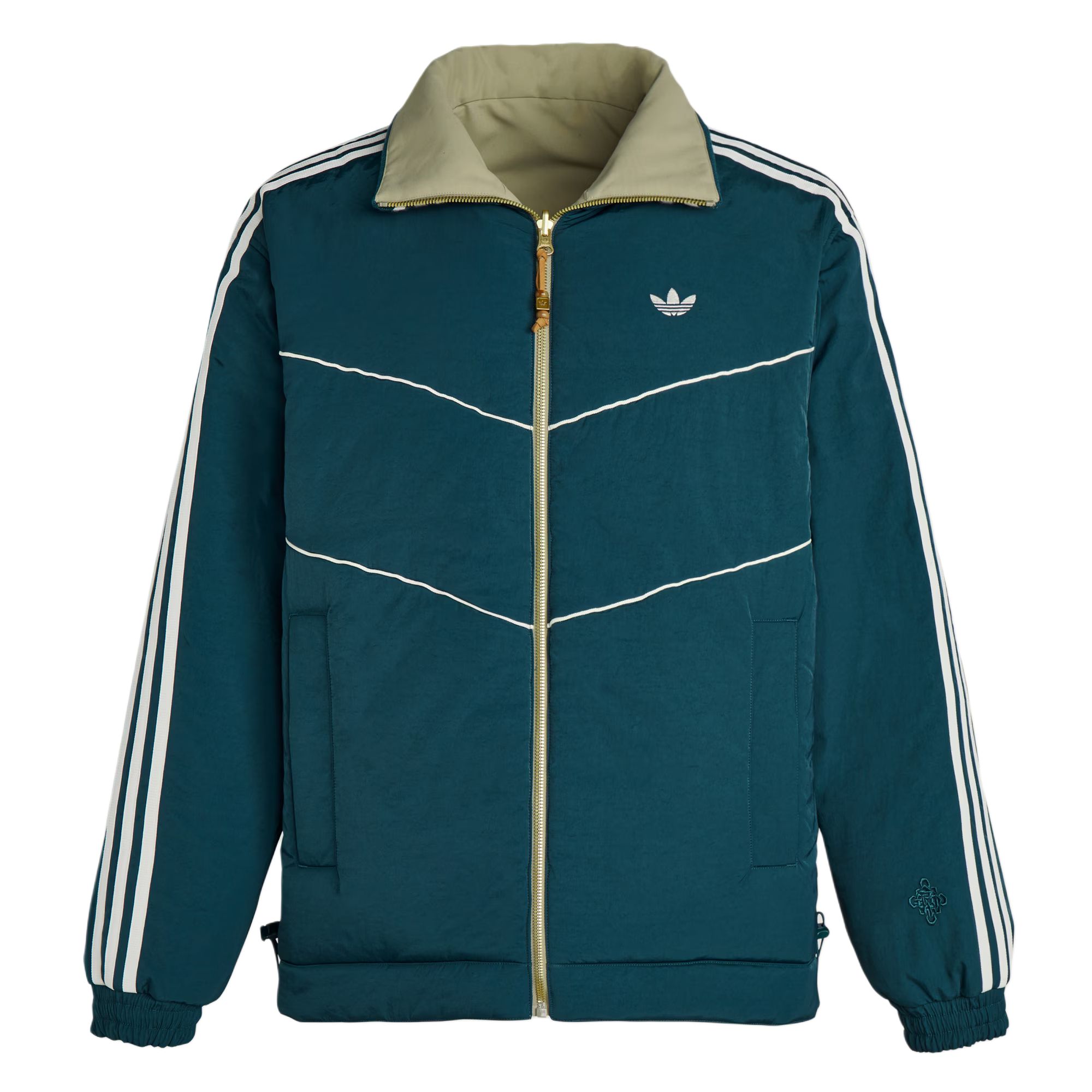 

Куртка FW25 PADDED Puffer Adidas Originals, светло зеленый коричневый/синий