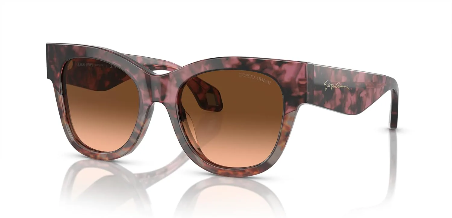 

Солнцезащитные очки GIORGIO ARMANI для женщин, черно-желтая оправа цвета «Гавана», линзы с серым градиентом, диаметр линзы 51 мм, Bordeaux Havana/Havana Grey