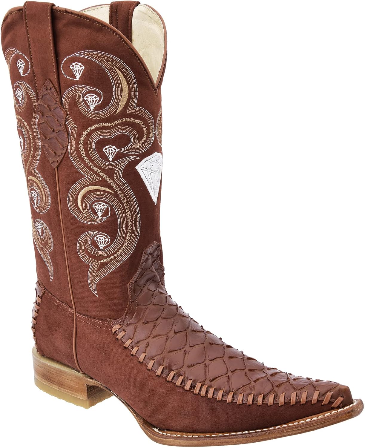 

Мужские вестерн-сапоги Rancho Valencia / B botas de Hombre (имитация кожи медведя) WDP47-137, Cognac