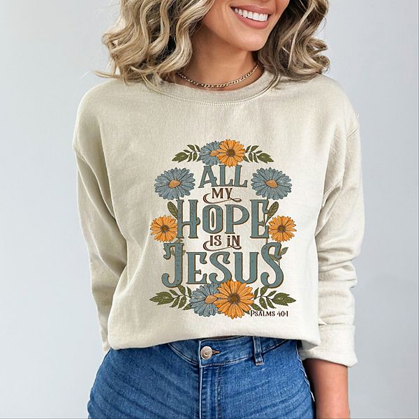 

Футболка All my hope is in jesus floral Simply Sage Market, Dust, Зеленый, Футболка All my hope is in jesus floral Simply Sage Market, Dust