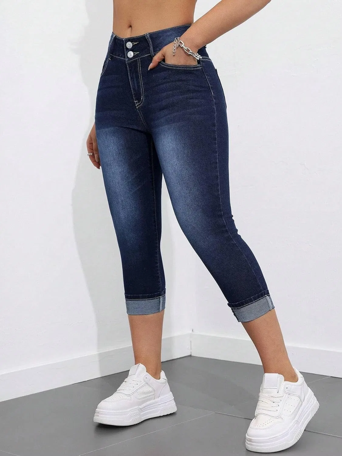 Джинсы Slim Fit, Dark Wash — фото 4
