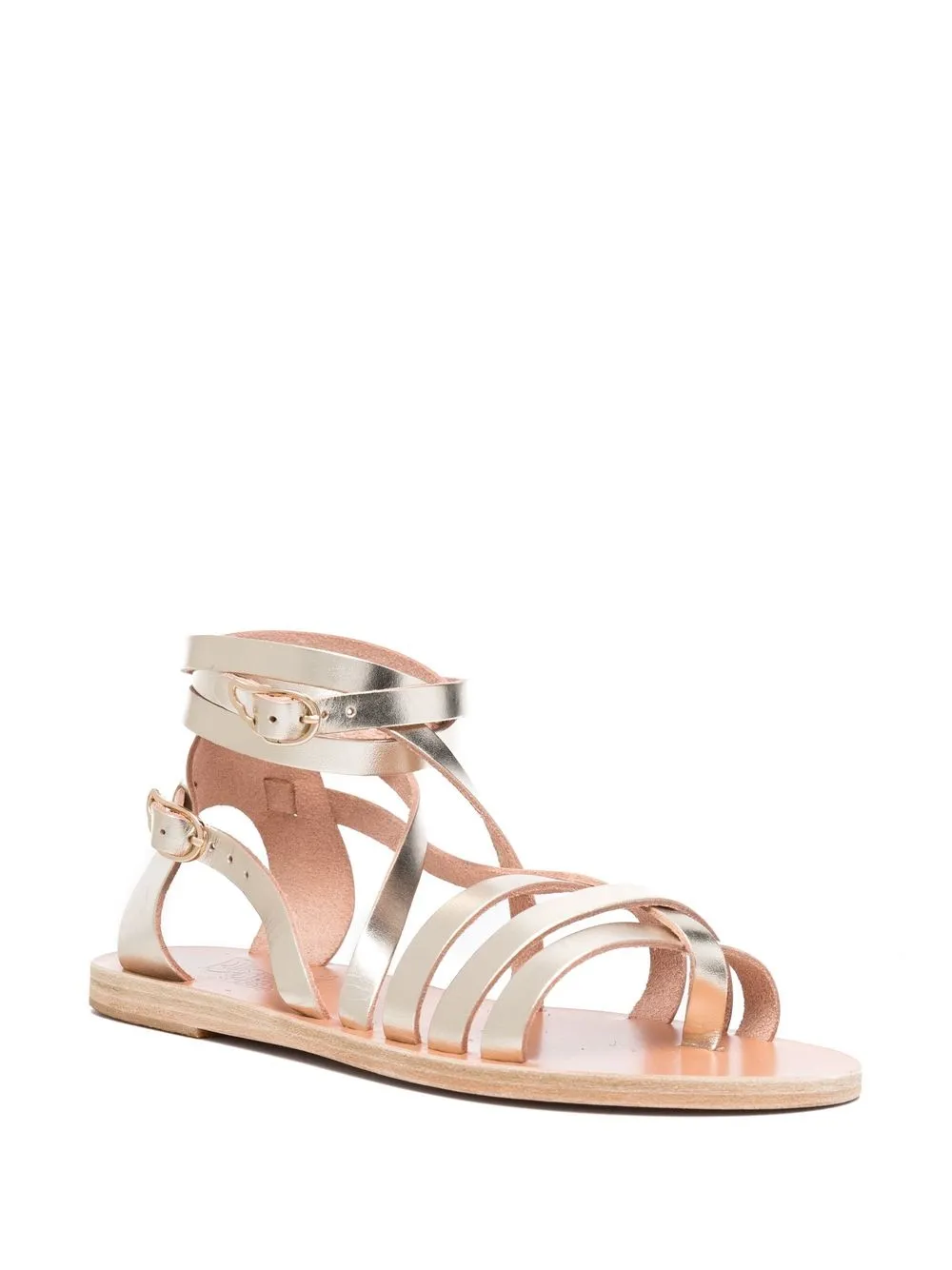 Высокие сандалии с ремешками Ancient Greek Sandals, золотой — фото 2