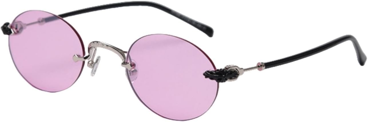 

Модные маленькие солнцезащитные очки в стиле стимпанк без оправы для женщин и мужчин, ромбовидные солнцезащитные очки в стиле ретро, ​​для путешествий, с защитой от УФ-излучения UV400 TKKTLLT, R03 Purple