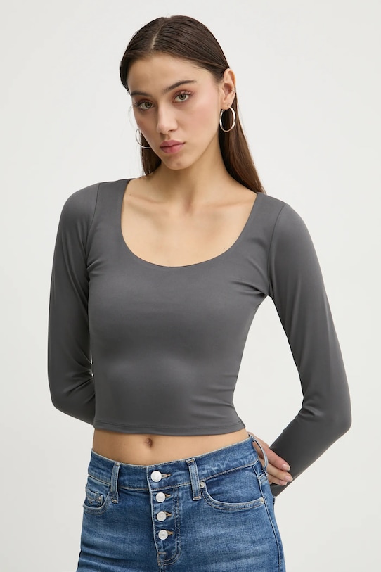 

Лонгслив Hollister Co., серый