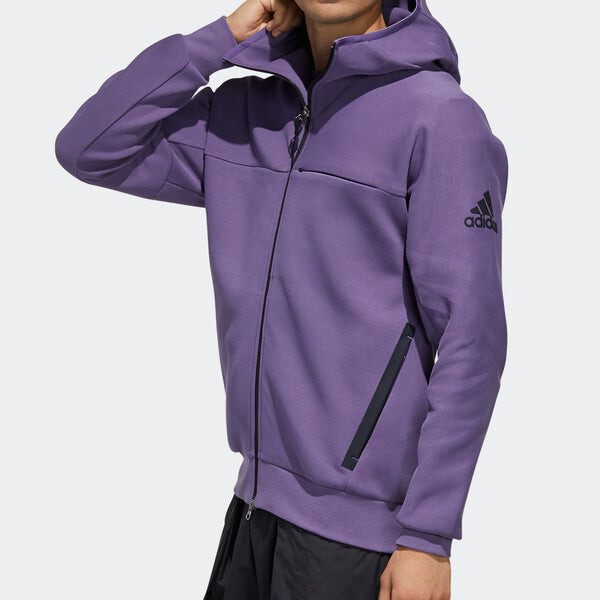 Куртка adidas O1 Htt Music Casual Sports Hooded Jacket Purple, фиолетовый — фото 3