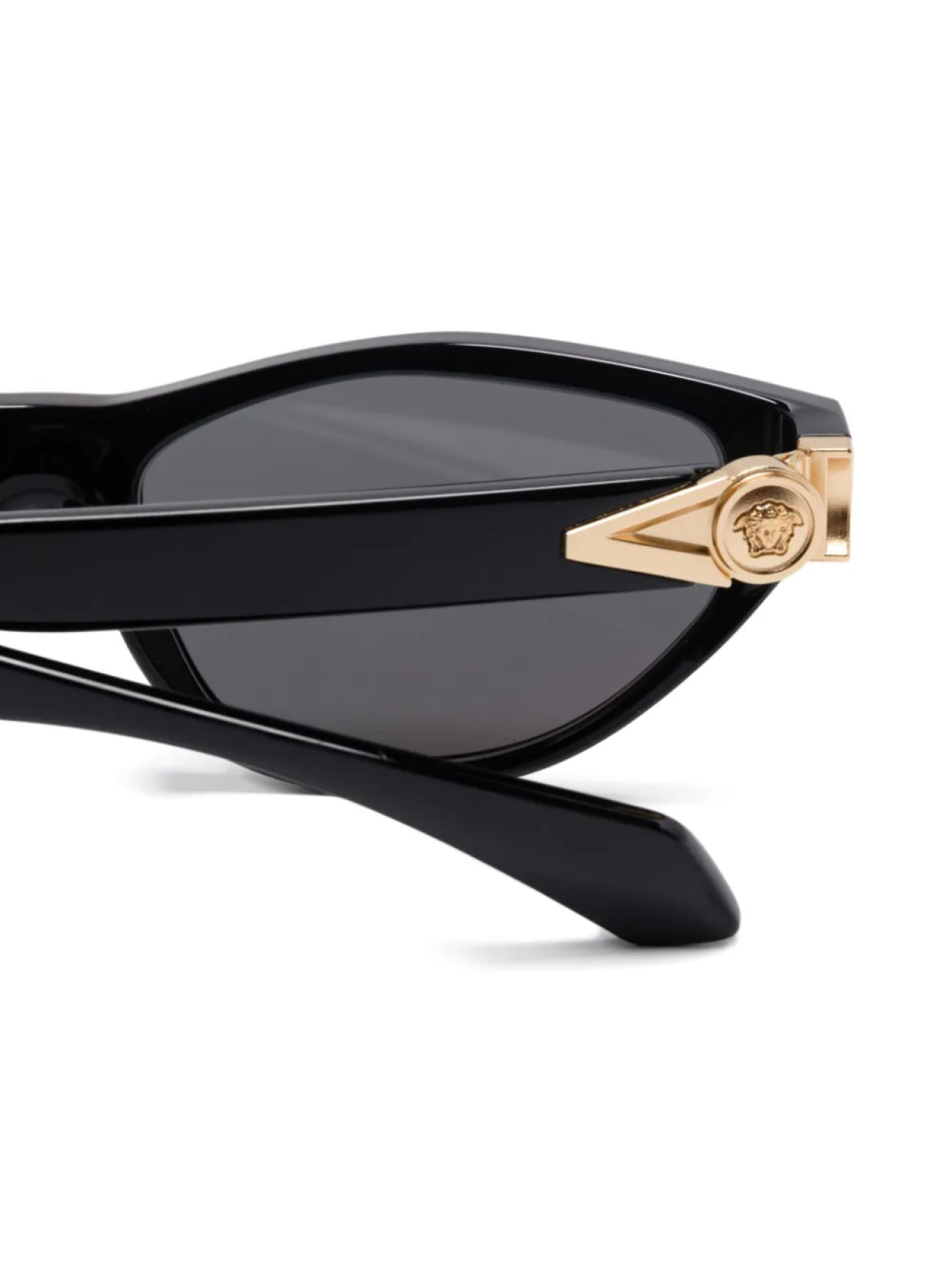 Солнцезащитные очки Versace Eyewear с металлической пластиной Medusa, черный — фото 3