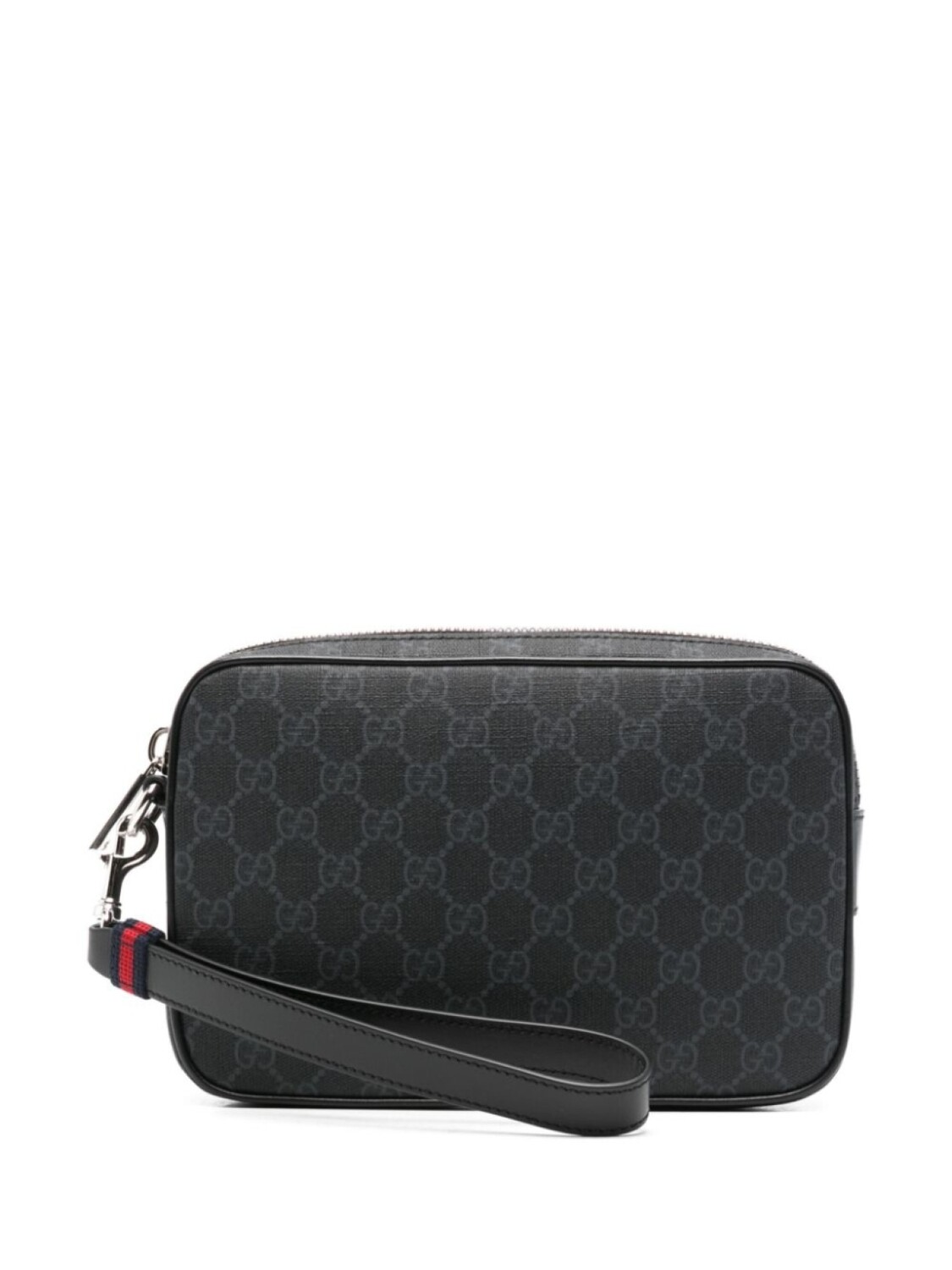 

Gucci клатч с узором GG Supreme, черный