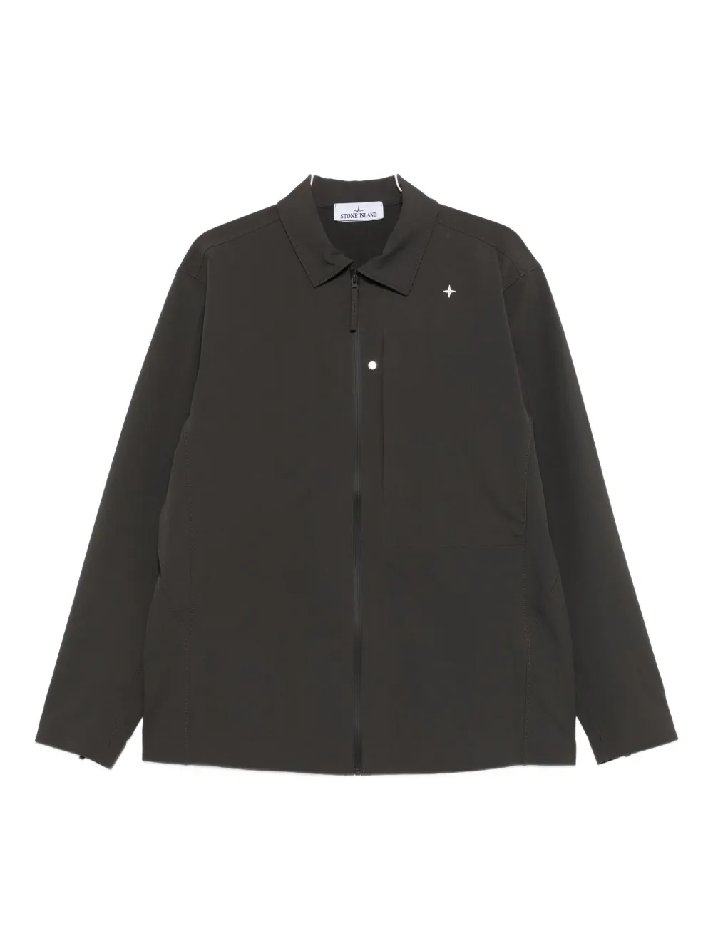 

Рубашка с вышитым логотипом Stone Island, коричневый