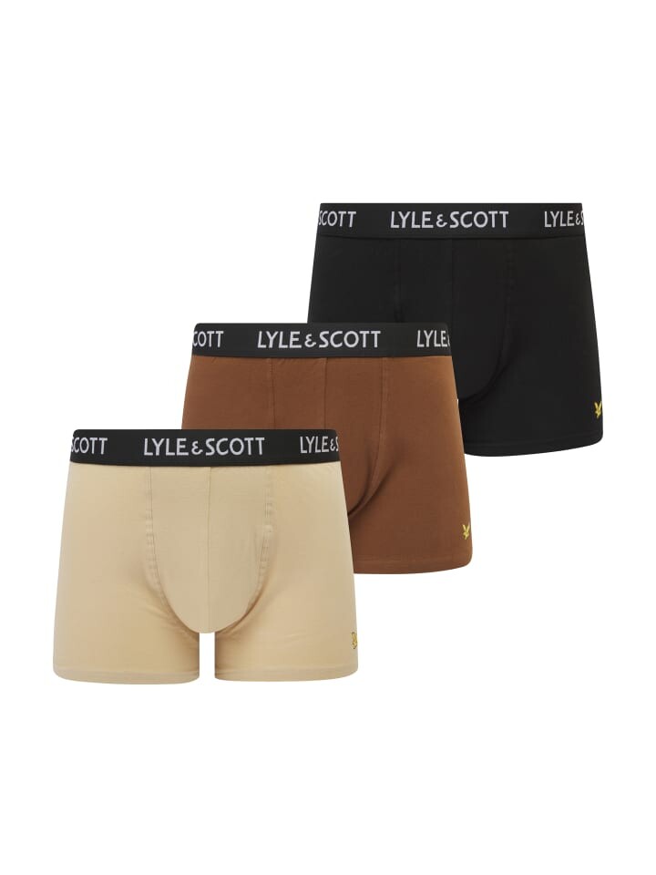 

Трусы боксеры Lyle & Scott Trunks 3-Er Set, цвет Braun/Schwarz/Dunkelbeige