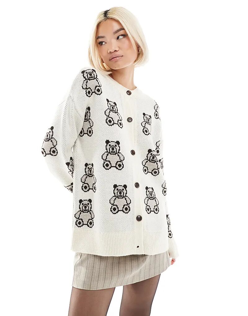 

Большой мини-кардиган из жаккарда Тедди Miss Selfridge