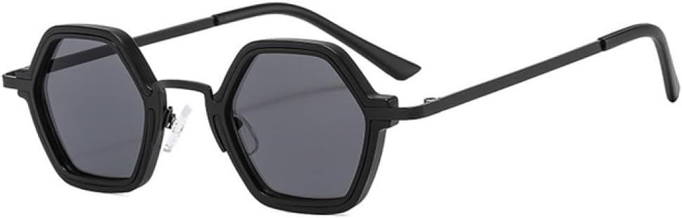 

Ретро-солнцезащитные очки Polygon для женщин, модные очки с прозрачными линзами Ocean Gradient, мужские солнцезащитные очки в стиле панк с защитой от УФ-излучения UV4 generic, Black Grey