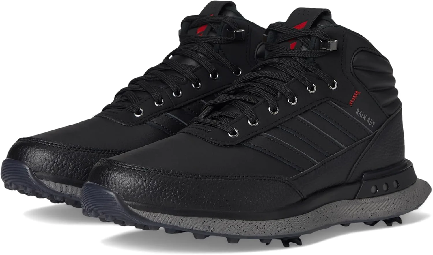 Мужские гольф-ботинки Adidas S2G без шипов Rain.RDY, черный/металлик — фото 4