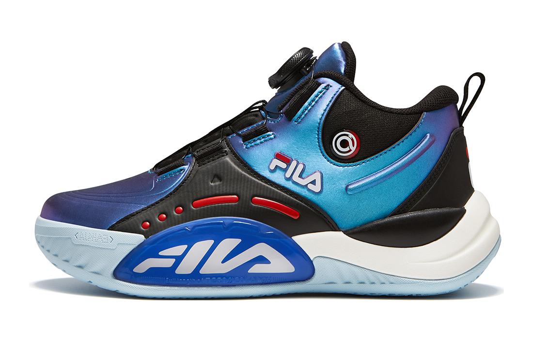 

FILA KIDS Износостойкие низкие детские баскетбольные кроссовки Blue Red