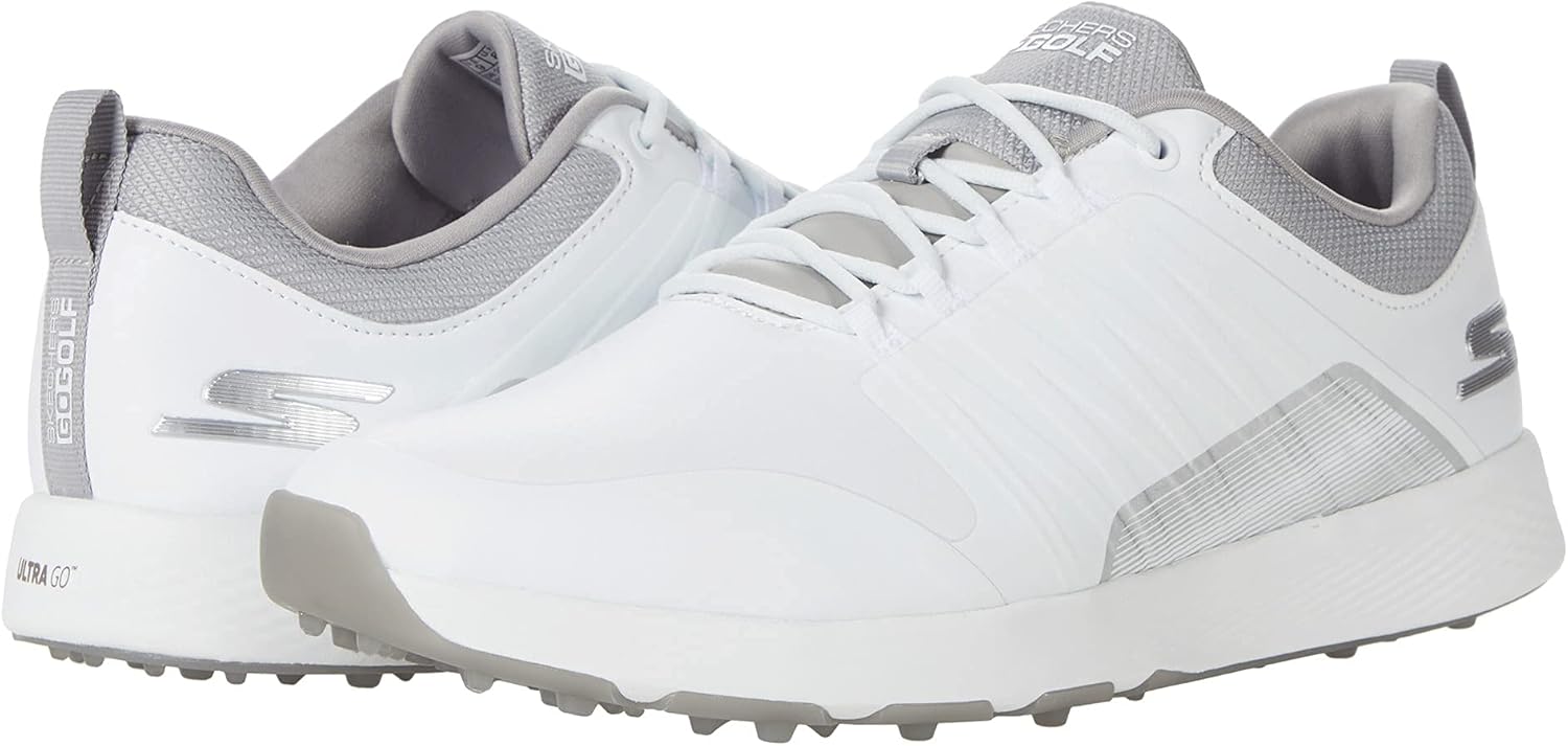 Мужские гольф-кроссовки Skechers Elite 4 Victory без шипов, белый/серый — фото 2