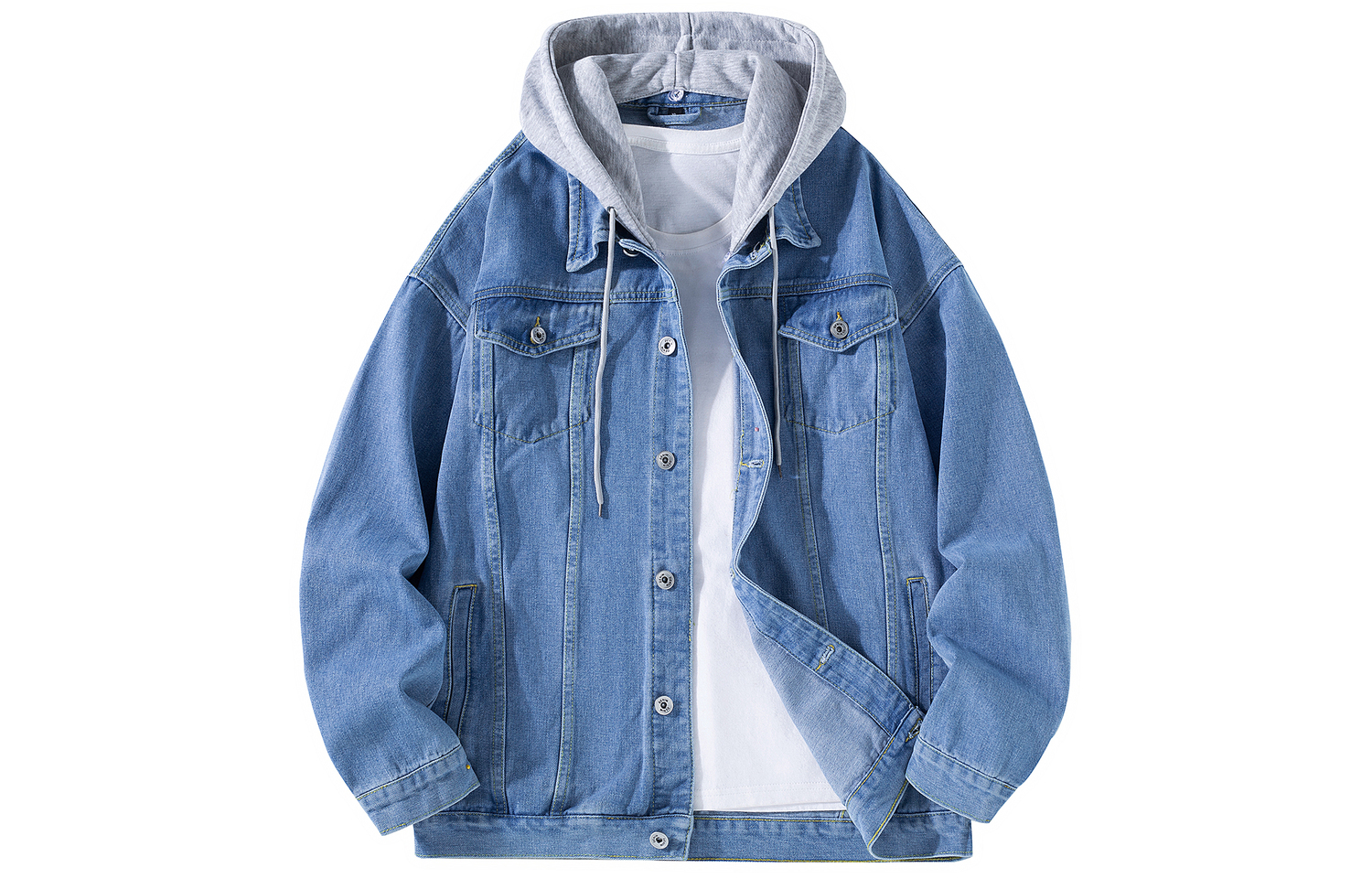 

CSKS Джинсовая куртка унисекс, Blue Hooded