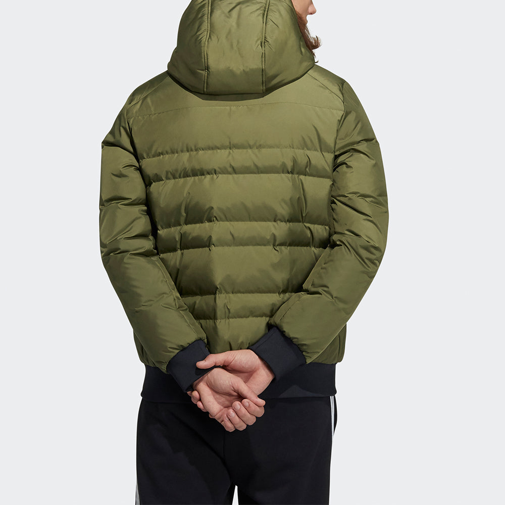 Куртка adidas neo M Dwn 3S Puf Jk Metallic Sports hooded down Jacket H45270 — фото 3