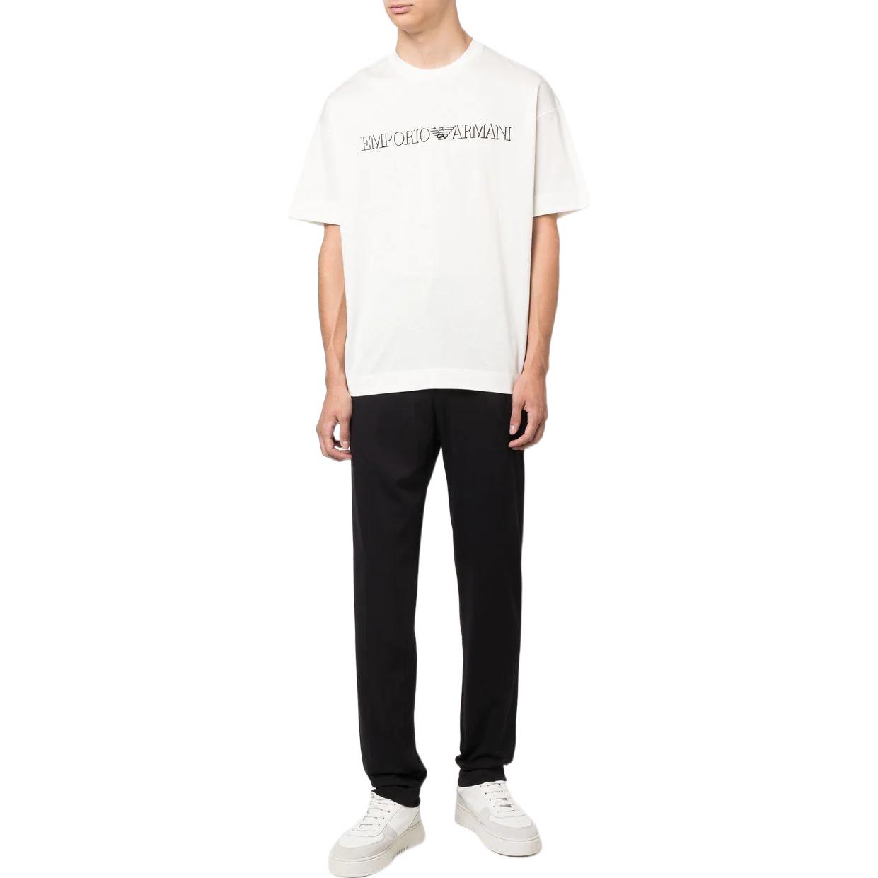 Футболка мужская белая EMPORIO ARMANI SS22 — фото 2